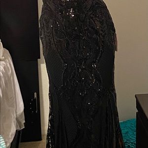 Brand new with tags size 10 black sequined prom dress